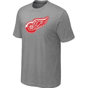 Men's Detroit Red Wings Big & Tall Logo T-Shirt - - Grey