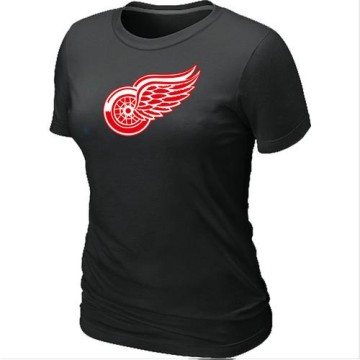 Women's Detroit Red Wings Big & Tall Logo T-Shirt - - Black