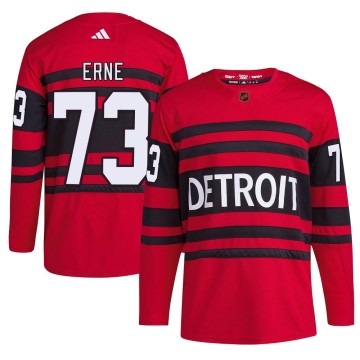Authentic Adidas Men's Adam Erne Detroit Red Wings Reverse Retro 2.0 Jersey - Red