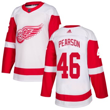 Authentic Adidas Men's Chase Pearson Detroit Red Wings Jersey - White