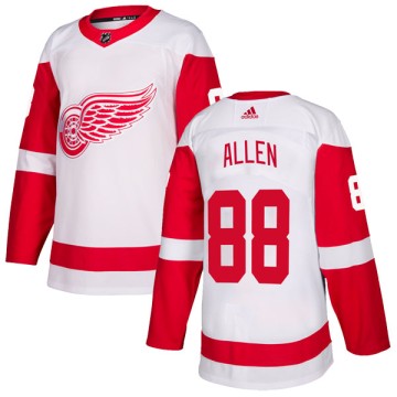 Authentic Adidas Men's Conor Allen Detroit Red Wings Jersey - White