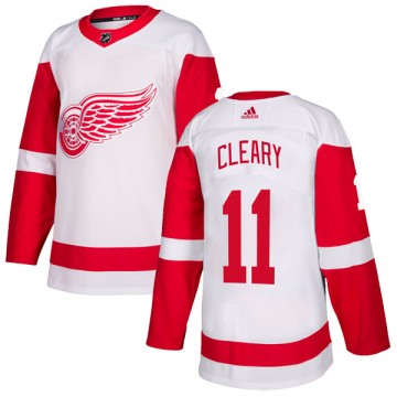 Authentic Adidas Men's Daniel Cleary Detroit Red Wings Jersey - White