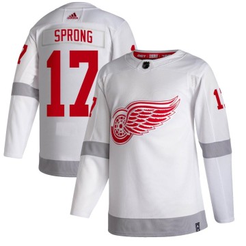 Authentic Adidas Men's Daniel Sprong Detroit Red Wings 2020/21 Reverse Retro Jersey - White
