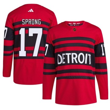 Authentic Adidas Men's Daniel Sprong Detroit Red Wings Reverse Retro 2.0 Jersey - Red