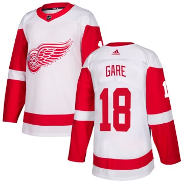 Authentic Adidas Men's Danny Gare Detroit Red Wings Jersey - White