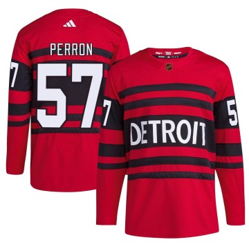 Authentic Adidas Men's David Perron Detroit Red Wings Reverse Retro 2.0 Jersey - Red