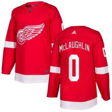 Authentic Adidas Men's Dylan McLaughlin Detroit Red Wings Home Jersey - Red