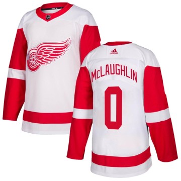 Authentic Adidas Men's Dylan McLaughlin Detroit Red Wings Jersey - White