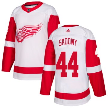 Authentic Adidas Men's Dylan Sadowy Detroit Red Wings Jersey - White