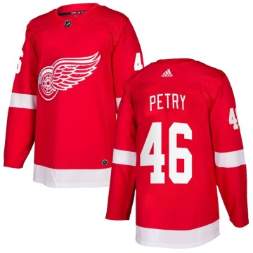Authentic Adidas Men's Jeff Petry Detroit Red Wings Home Jersey - Red