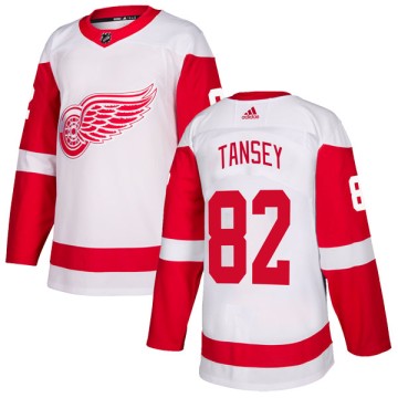 Authentic Adidas Men's Kevin Tansey Detroit Red Wings Jersey - White