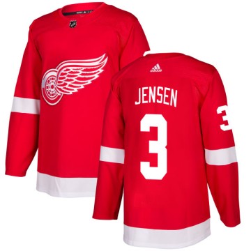 Authentic Adidas Men's Nick Jensen Detroit Red Wings Jersey - Red