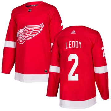 Authentic Adidas Men's Nick Leddy Detroit Red Wings Home Jersey - Red