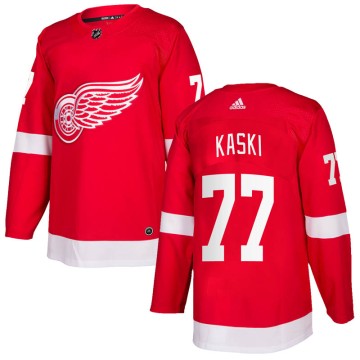 Authentic Adidas Men's Oliwer Kaski Detroit Red Wings Home Jersey - Red