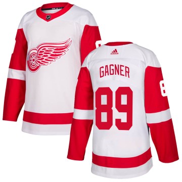 Authentic Adidas Men's Sam Gagner Detroit Red Wings ized Jersey - White