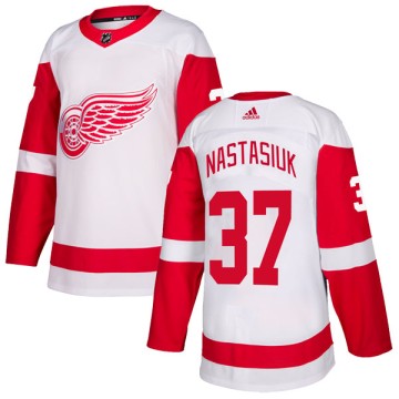 Authentic Adidas Men's Zach Nastasiuk Detroit Red Wings Jersey - White
