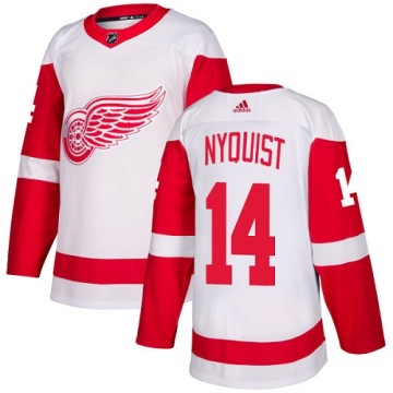 Authentic Adidas Women's Gustav Nyquist Detroit Red Wings Away Jersey - White