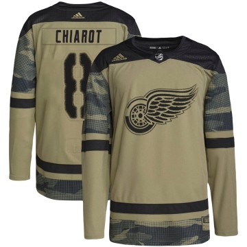 Authentic Adidas Youth Ben Chiarot Detroit Red Wings Military Appreciation Practice Jersey - Camo