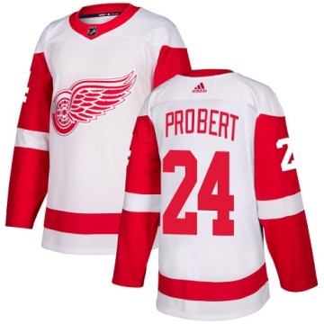 Authentic Adidas Youth Bob Probert Detroit Red Wings Away Jersey - White