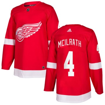 Authentic Adidas Youth Dylan McIlrath Detroit Red Wings Home Jersey - Red