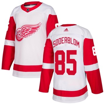 Authentic Adidas Youth Elmer Soderblom Detroit Red Wings Jersey - White