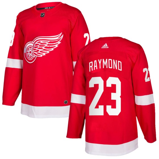 Authentic Adidas Youth Lucas Raymond Detroit Red Wings Home Jersey - Red