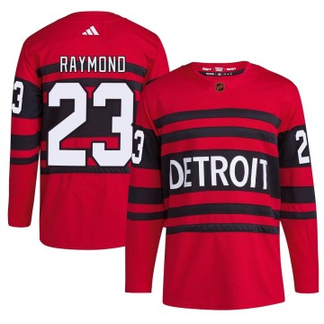 Authentic Adidas Youth Lucas Raymond Detroit Red Wings Reverse Retro 2.0 Jersey - Red