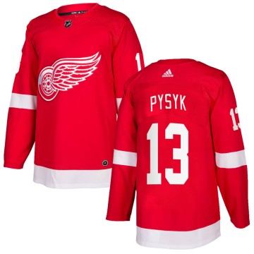 Authentic Adidas Youth Mark Pysyk Detroit Red Wings Home Jersey - Red