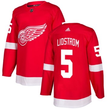 Authentic Adidas Youth Nicklas Lidstrom Detroit Red Wings Home Jersey - Red