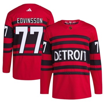 Authentic Adidas Youth Simon Edvinsson Detroit Red Wings Reverse Retro 2.0 Jersey - Red