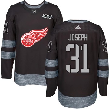 Authentic Men's Curtis Joseph Detroit Red Wings 1917-2017 100th Anniversary Jersey - Black