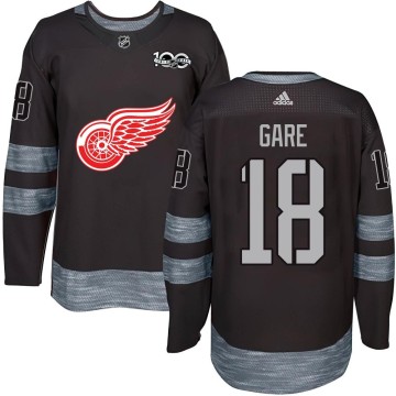 Authentic Men's Danny Gare Detroit Red Wings 1917-2017 100th Anniversary Jersey - Black
