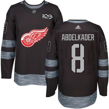 Authentic Men's Justin Abdelkader Detroit Red Wings 1917-2017 100th Anniversary Jersey - Black