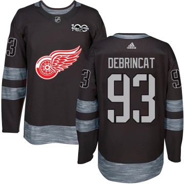 Authentic Youth Alex DeBrincat Detroit Red Wings 1917-2017 100th Anniversary Jersey - Black