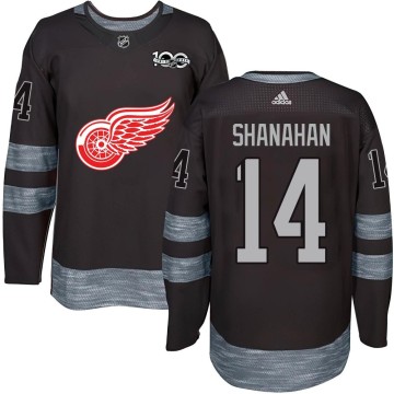 Authentic Youth Brendan Shanahan Detroit Red Wings 1917-2017 100th Anniversary Jersey - Black