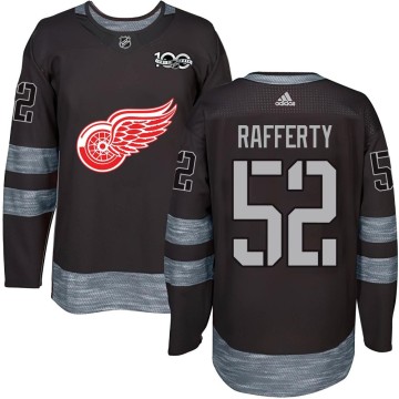 Authentic Youth Brogan Rafferty Detroit Red Wings 1917-2017 100th Anniversary Jersey - Black