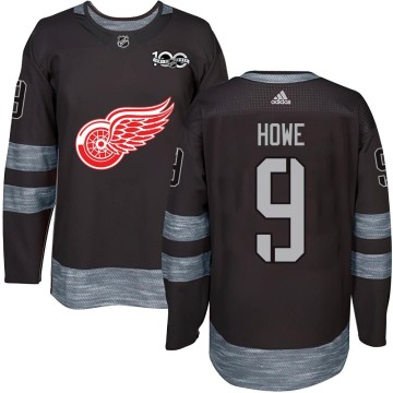 Authentic Youth Gordie Howe Detroit Red Wings 1917-2017 100th Anniversary Jersey - Black