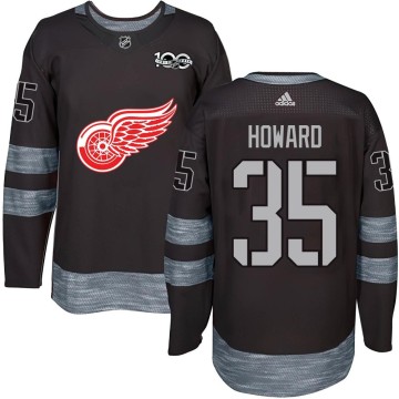Authentic Youth Jimmy Howard Detroit Red Wings 1917-2017 100th Anniversary Jersey - Black