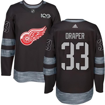 Authentic Youth Kris Draper Detroit Red Wings 1917-2017 100th Anniversary Jersey - Black