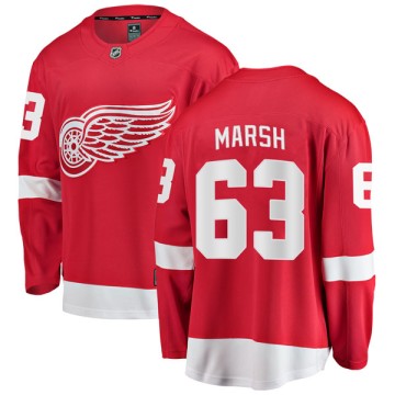 Breakaway Fanatics Branded Men's Adam Marsh Detroit Red Wings Home Jersey - Red