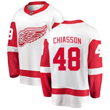 Breakaway Fanatics Branded Men's Alex Chiasson Detroit Red Wings Away Jersey - White