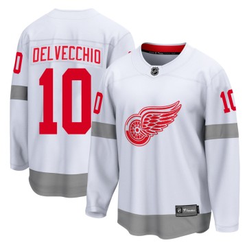 Breakaway Fanatics Branded Men's Alex Delvecchio Detroit Red Wings 2020/21 Special Edition Jersey - White