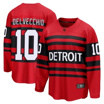 Breakaway Fanatics Branded Men's Alex Delvecchio Detroit Red Wings Special Edition 2.0 Jersey - Red