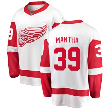 Breakaway Fanatics Branded Men's Anthony Mantha Detroit Red Wings Away Jersey - White