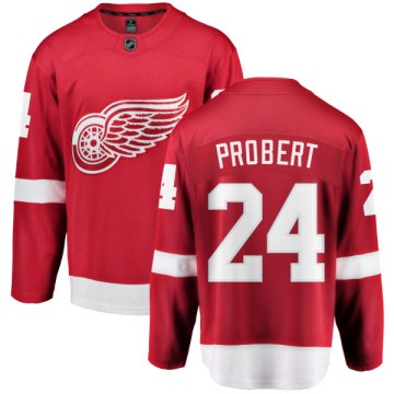 Breakaway Fanatics Branded Men's Bob Probert Detroit Red Wings Home Jersey - Red
