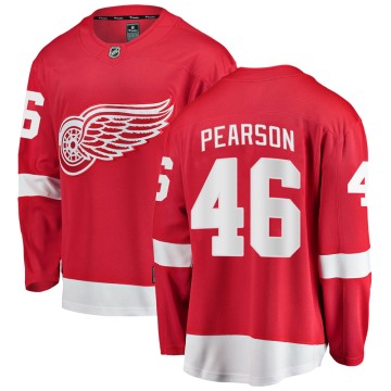 Breakaway Fanatics Branded Men's Chase Pearson Detroit Red Wings Home Jersey - Red