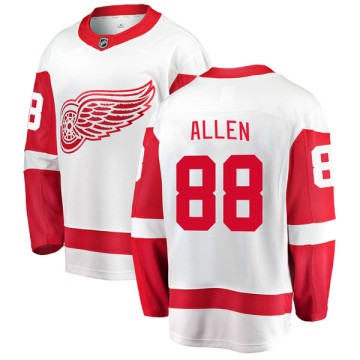 Breakaway Fanatics Branded Men's Conor Allen Detroit Red Wings Away Jersey - White