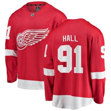 Breakaway Fanatics Branded Men's Curtis Hall Detroit Red Wings Home Jersey - Red