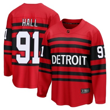 Breakaway Fanatics Branded Men's Curtis Hall Detroit Red Wings Special Edition 2.0 Jersey - Red