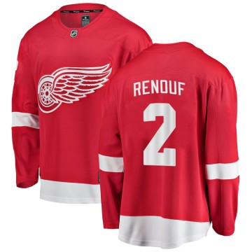 Breakaway Fanatics Branded Men's Dan Renouf Detroit Red Wings Home Jersey - Red
